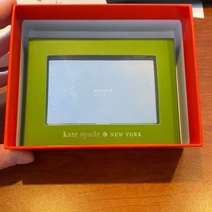 New in box Kate Space Lenox DARLING business card holder silverplated